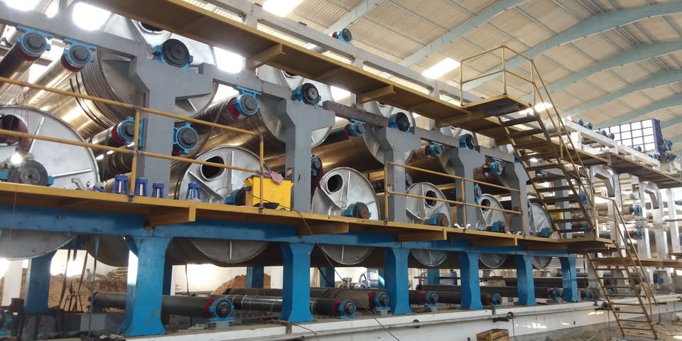 Production machinery at Morbi facility