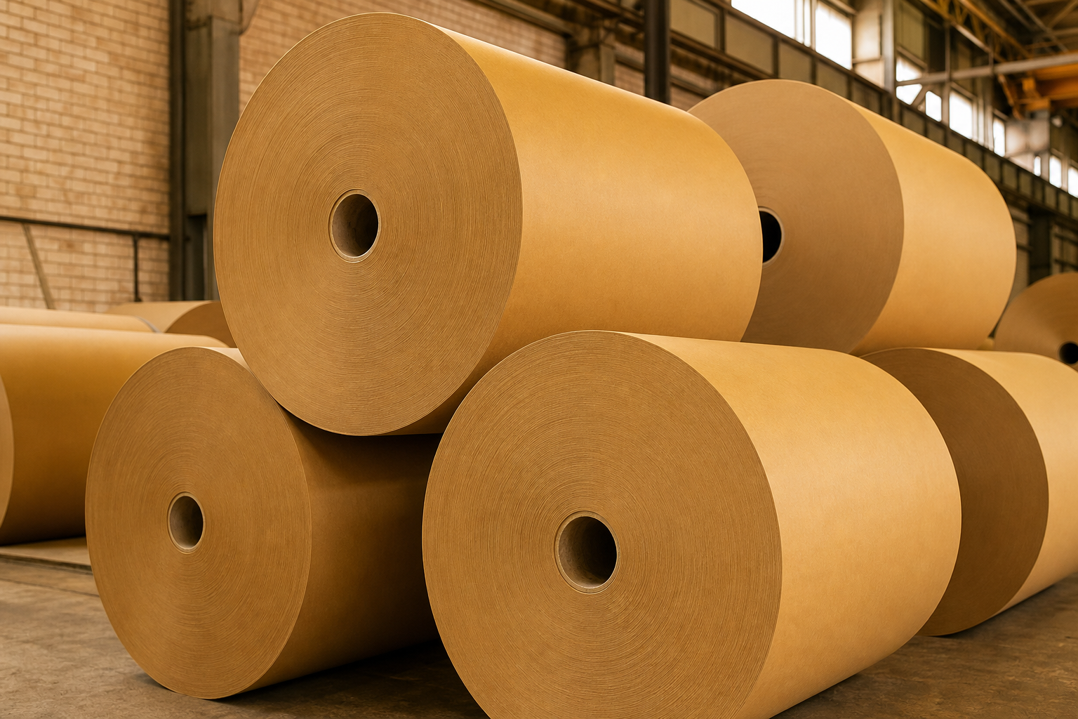 Golden shade craft paper rolls